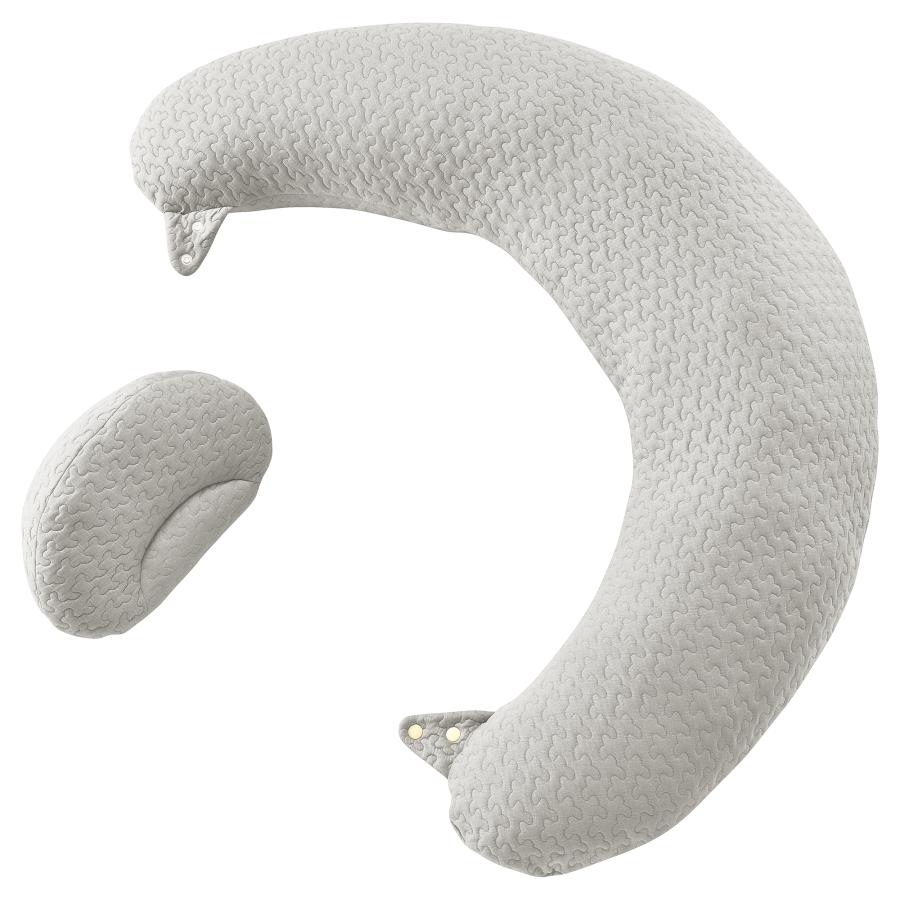 エールベベ・ギュット4WAY イブル ライトグレー BB805 プレママの眠りをサポートする抱き枕 授乳クッション  妊婦 抱き枕 洗える エールべべ (R80)(P05) | カーメイト | 11