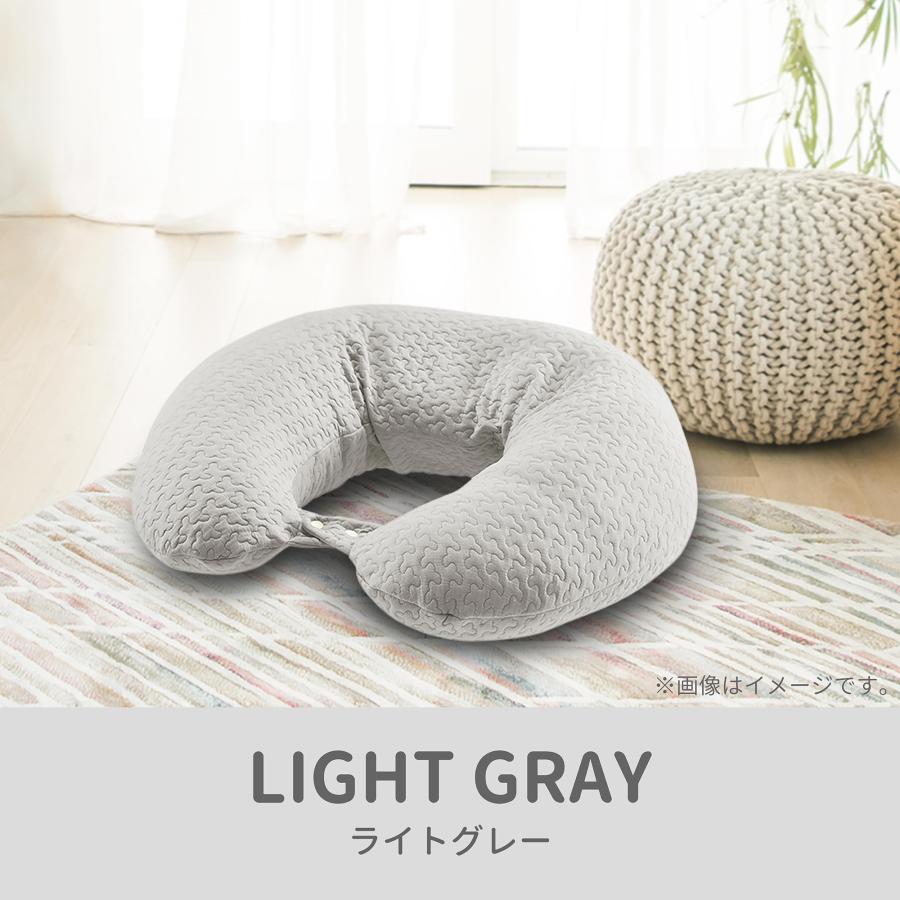 エールベベ・ギュット4WAY イブル ライトグレー BB805 プレママの眠りをサポートする抱き枕 授乳クッション  妊婦 抱き枕 洗える エールべべ (R80)(P05) | カーメイト | 10