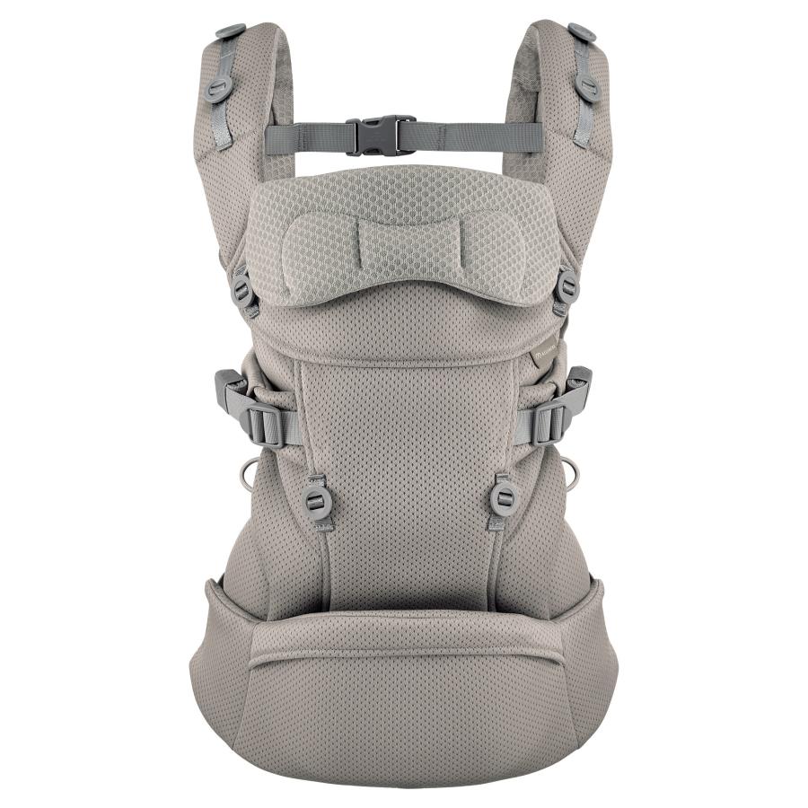 抱っこ紐 吸水速乾 BC112 エールベベ ベビーキャリア スリー キューディー ニュアンスグレー 新生児 コンパクト メッシュ 正規品 1年保証 SG/EN基準 (P05) (R80) | エールベベ | 15
