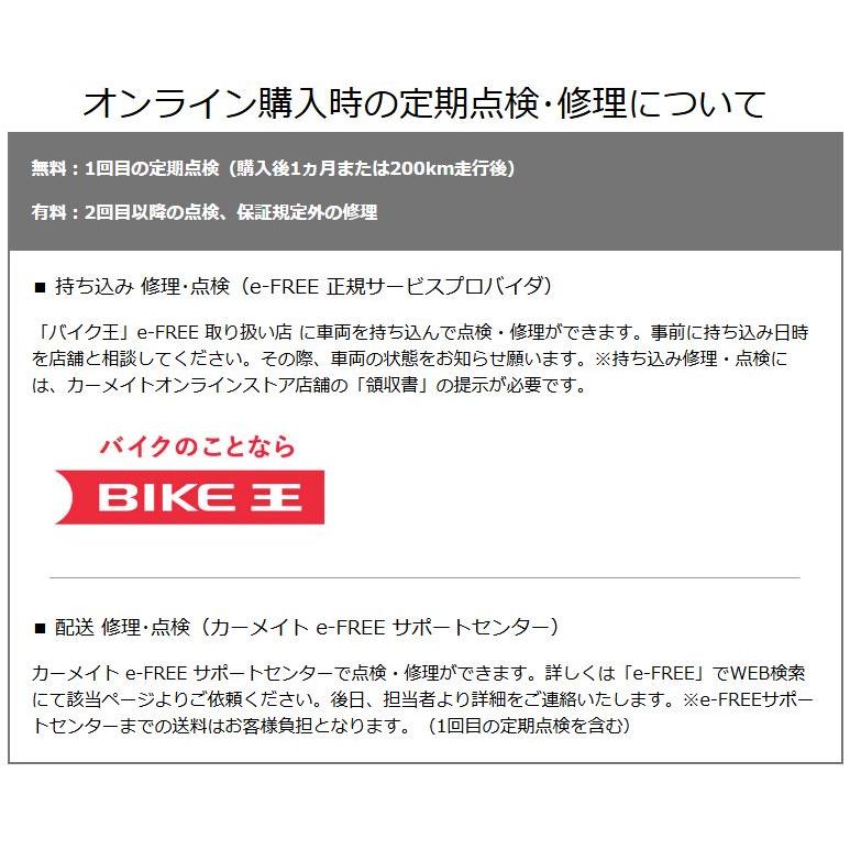 特定小型原動機付自転車 本体 BE400-402 e-FREE 01 特定小型原付 電動バイク ペダルなし 性能等確認制度適合品 防塵/防水安心設計 IP54対応 イーフリー carmate | カーメイト | 18