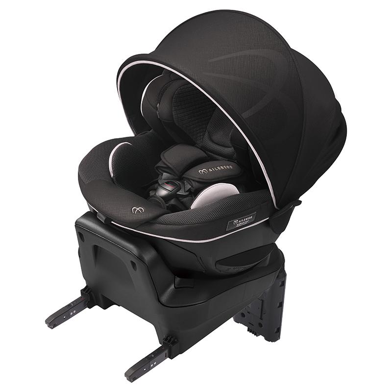 【在庫限り！】チャイルドシート ISOFIX 回転式 BF130 エールベベ クルットR ザ・ファースト ルーナブラック ailebebe carmate｜carmate｜02