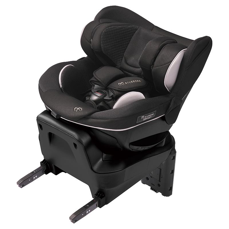 チャイルドシート　ISOFIX　回転式　BF130　エールベベ　クルットR　ルーナブラック　ailebebe　ザ・ファースト　carmate