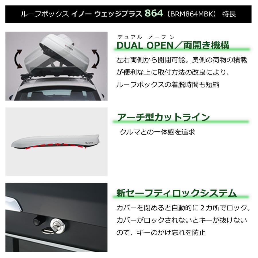 カーメイト（CARMATE） 車 ルーフボックス BRM864MBK イノー ウェッジ