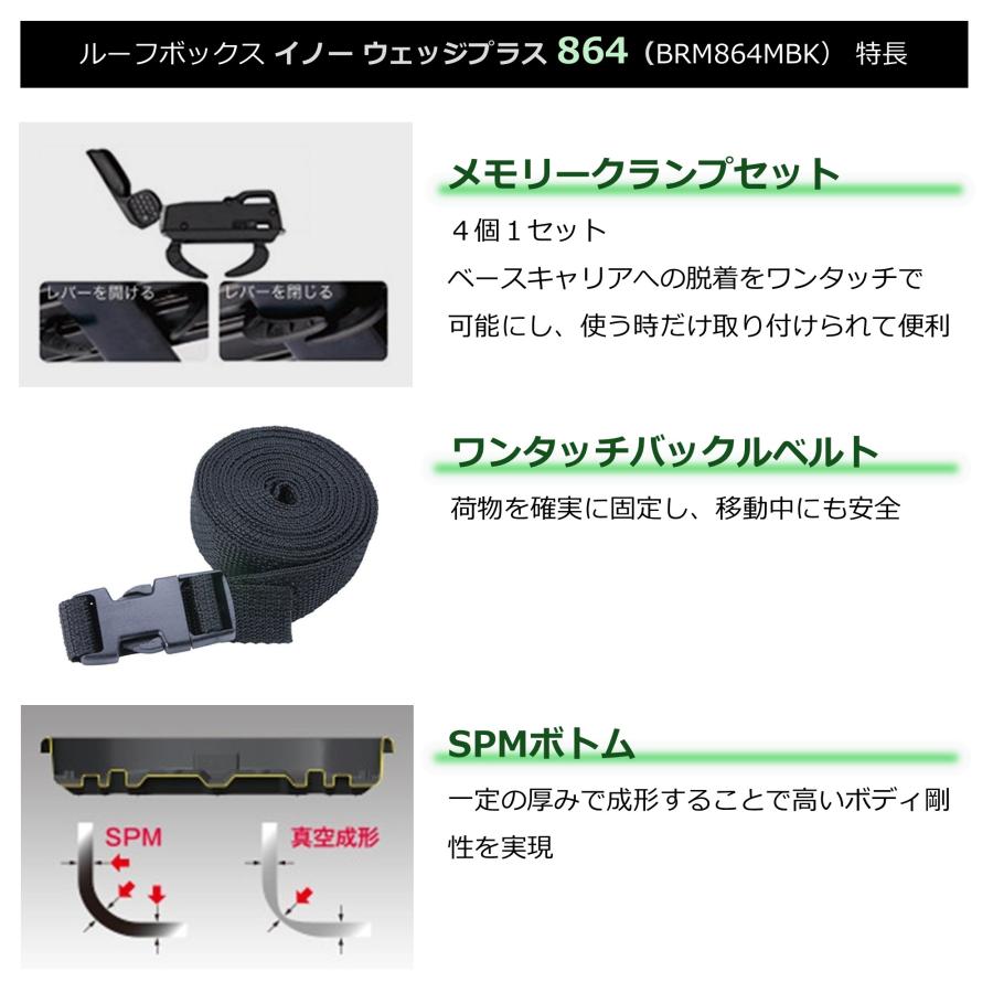 カーメイト（CARMATE） 車 ルーフボックス BRM864MBK イノー ウェッジ