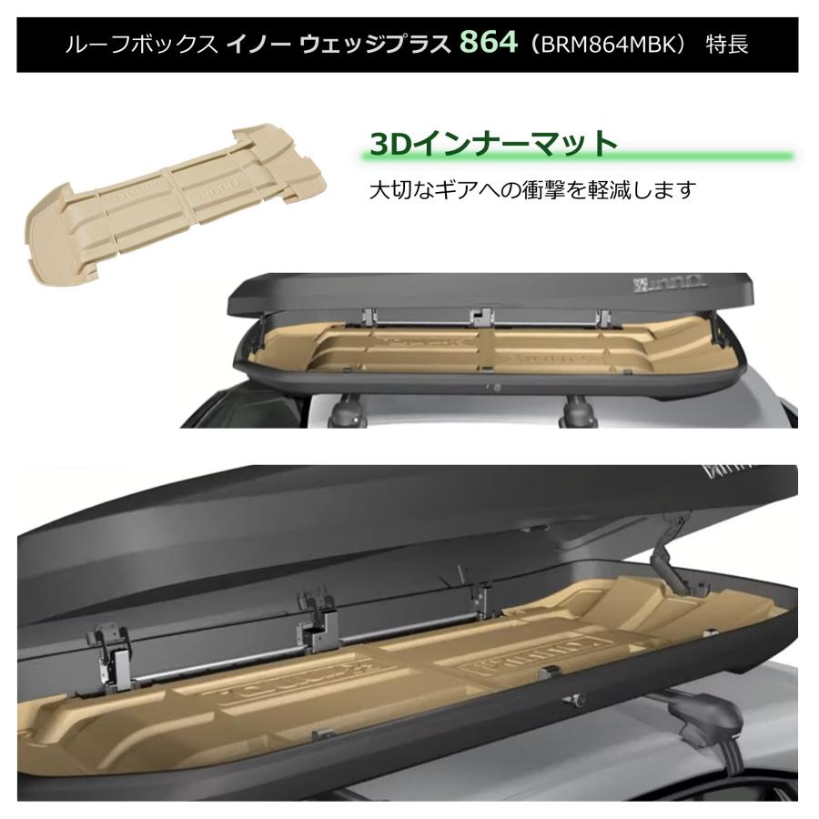 カーメイト（CARMATE） 車 ルーフボックス BRM864MBK イノー ウェッジ