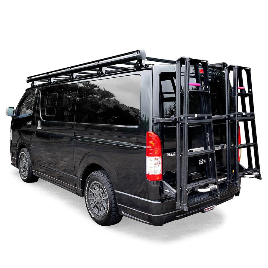 INNO ハイエース 200系 BU600 脚立 ／ ハシゴ リアキャリア ハイエース
