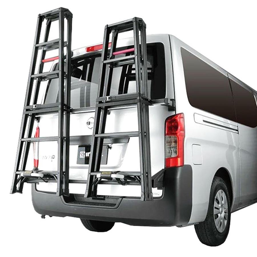 NV350 E26 DX アルミ製ボードキャリア ボードラック 片側2段 楽天市場】【荷室革命】 NV350 キャラバン 職人棚 キャリア 2段 セット