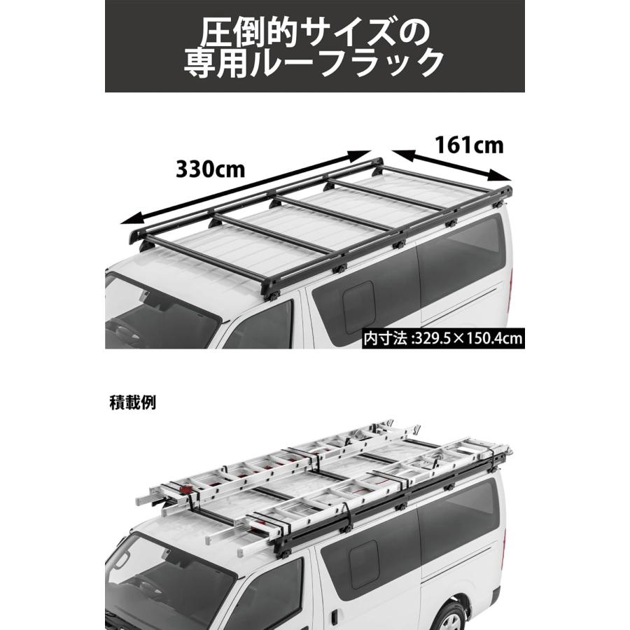 INNO ハイエース 200系 ルーフラック BU700 ローダウン ラック