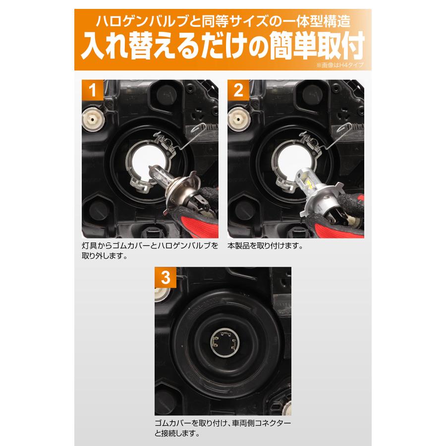 カーメイト（CARMATE） 車 LED ヘッドライト H4 BW5033 GIGA LEDヘッド