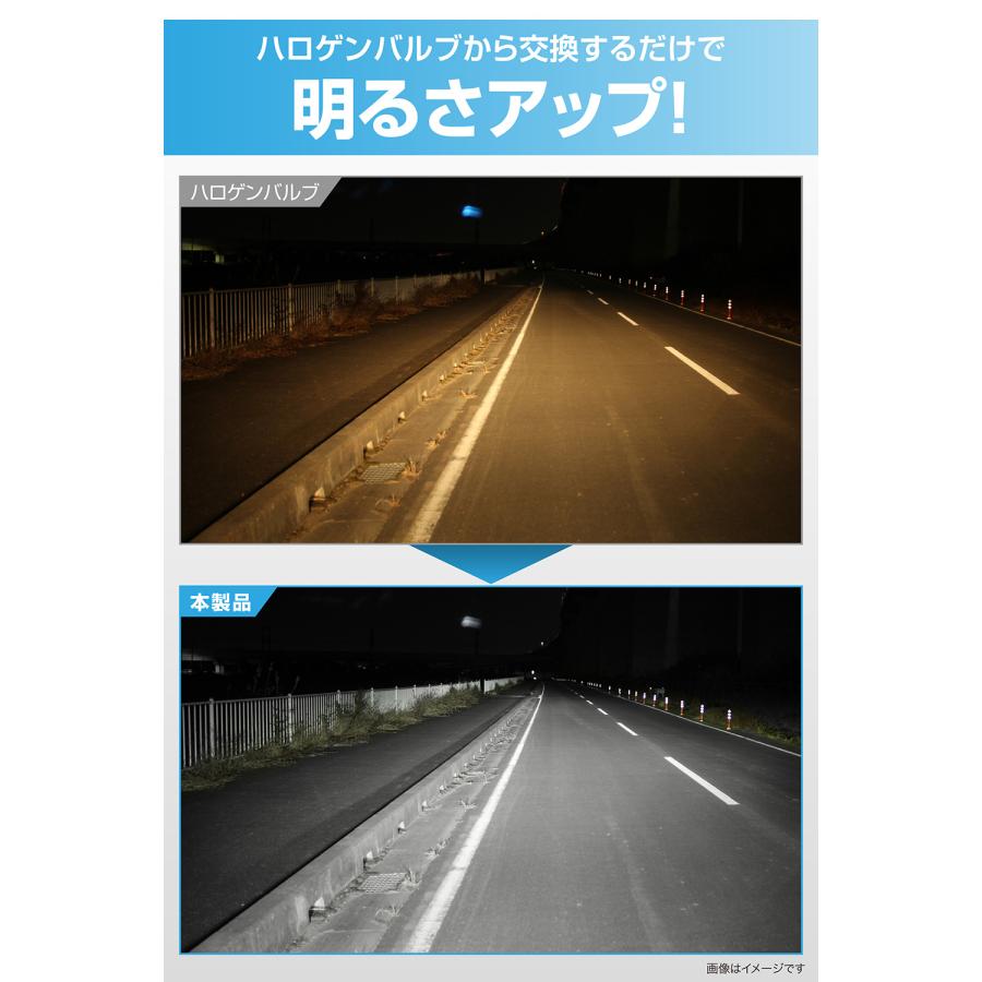 車 LED ヘッドライト H4 2年保証 新車検基準クリア BW5051E GIGA LEDヘッドバルブ C4 6000K H4 Hi 4000lm / Lo 3000lm (2灯合計値) carmate (P07)の画像