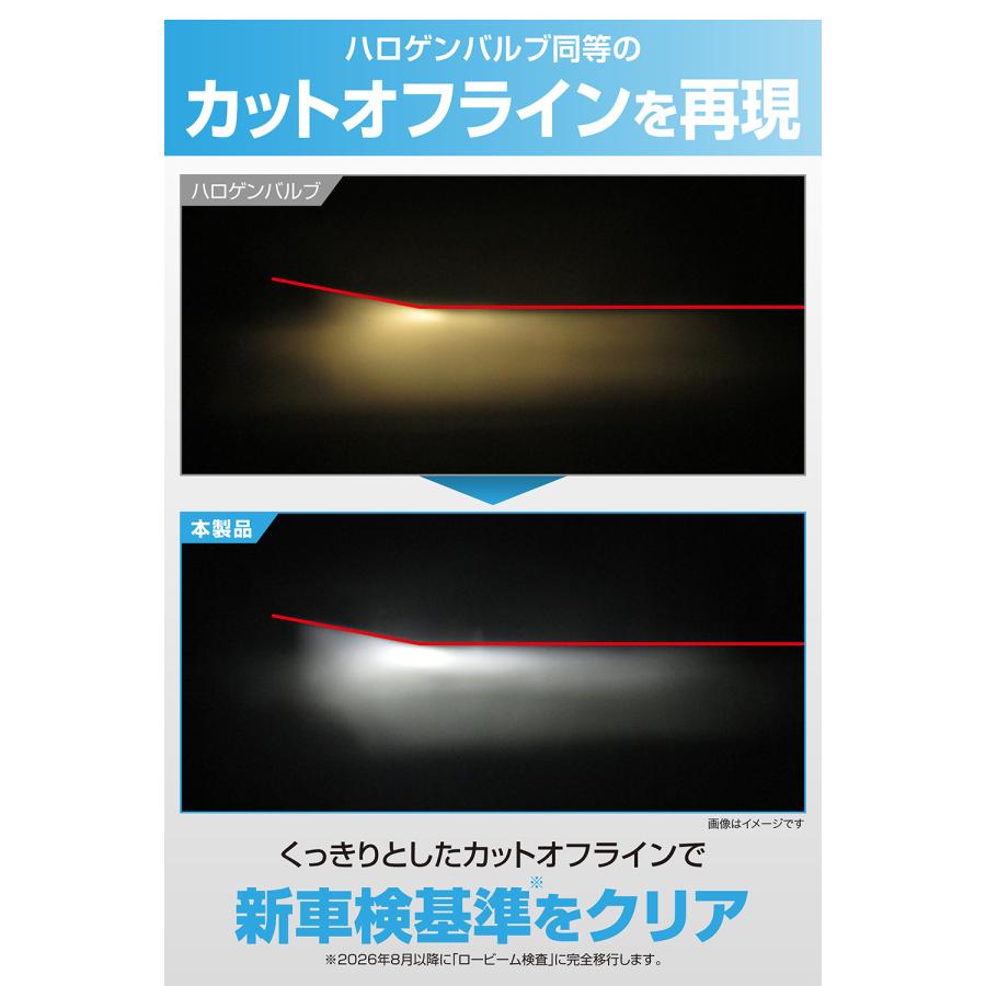 車 LED ヘッドライト H4 2年保証 新車検基準クリア BW5051E GIGA LEDヘッドバルブ C4 6000K H4 Hi 4000lm / Lo 3000lm (2灯合計値) carmate (P07)の画像