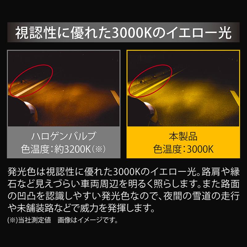 GIGA 車 LED フォグランプ イエロー光 BW5151 LEDフォグバルブ F5000S