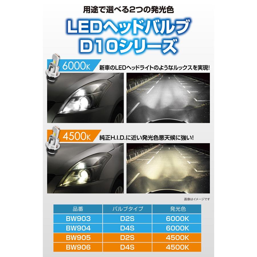 カーメイト（CARMATE） 車 LED ヘッドライト D4S BW906 GIGA LEDヘッド