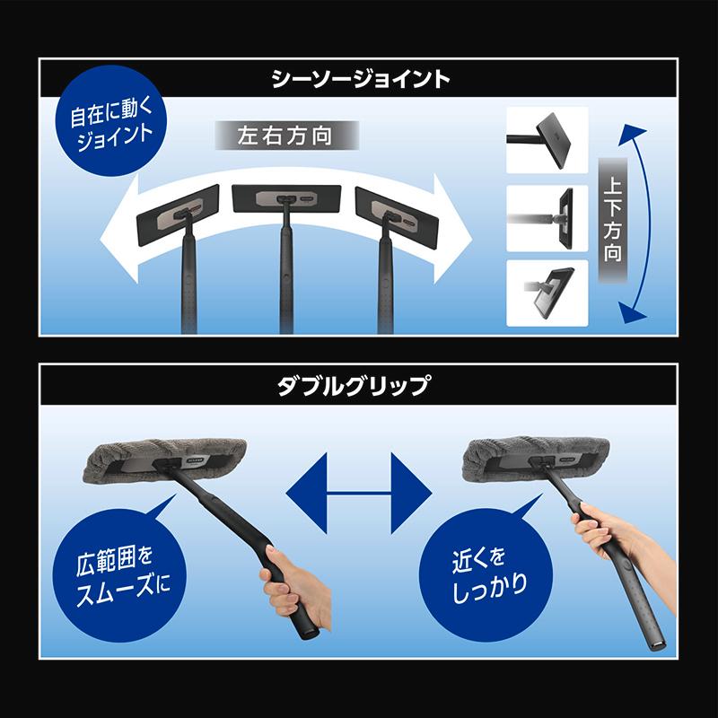 フロントガラス 内側用クロス カーメイト C140 エクスクリア プレミアム 360ワイパー 水切り 拭き方 マイクロファイバークロス 洗車 ツール (R80)(P05)｜carmate｜10