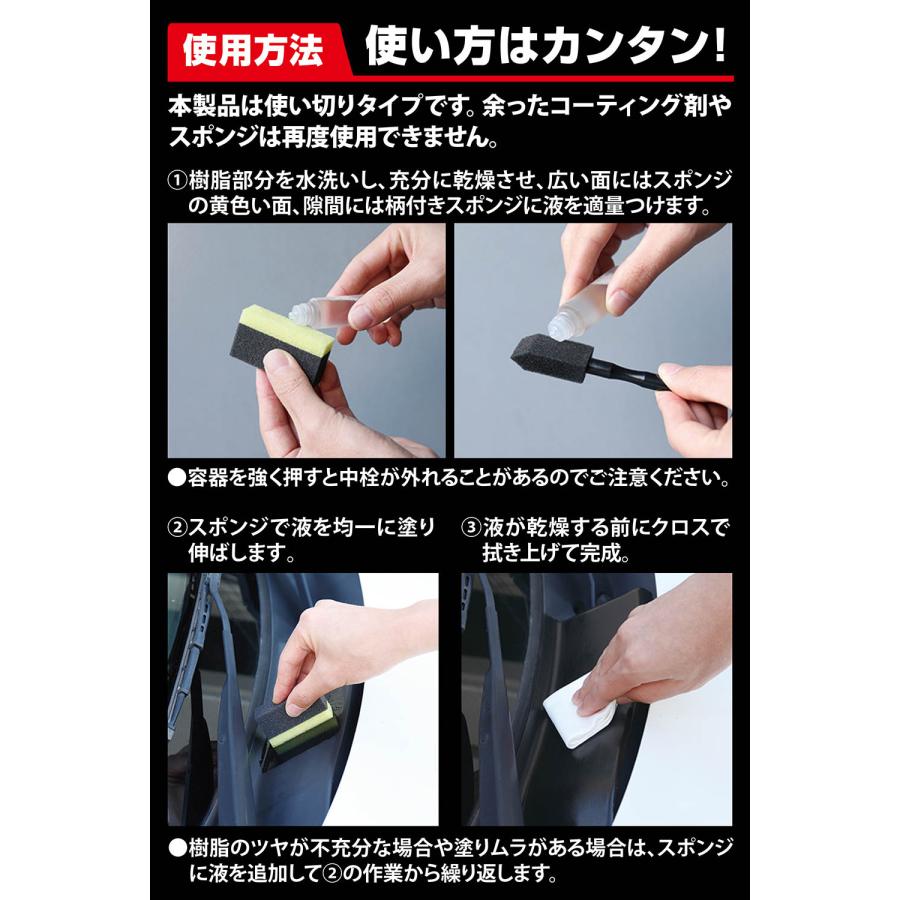 カーメイト（CARMATE） 黒樹脂復活剤 約2年耐久 復活王 C198 洗車 お手入れ 内装・外装 経年劣化 白くなったパーツの色とツヤを ...