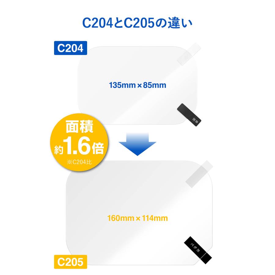 車 サイドミラー 撥水 フィルム C204 ゼロワイパー フィルムタイプ サイドミラー用 2枚 セット ドアミラー 超撥水 防水 3カ月持続 高耐久 carmate (R80)(P10) | カーメイト | 09