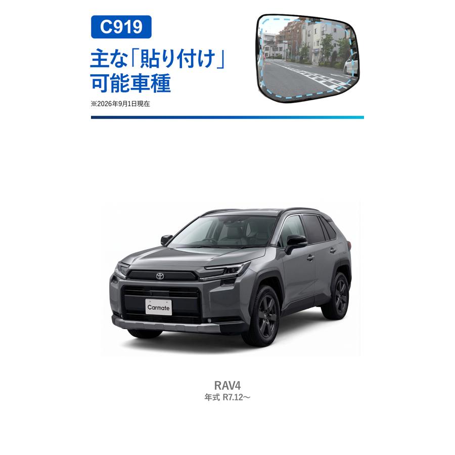 カーメイト（CARMATE） トヨタ RAV4 60系 車 ドアミラー 超 撥水