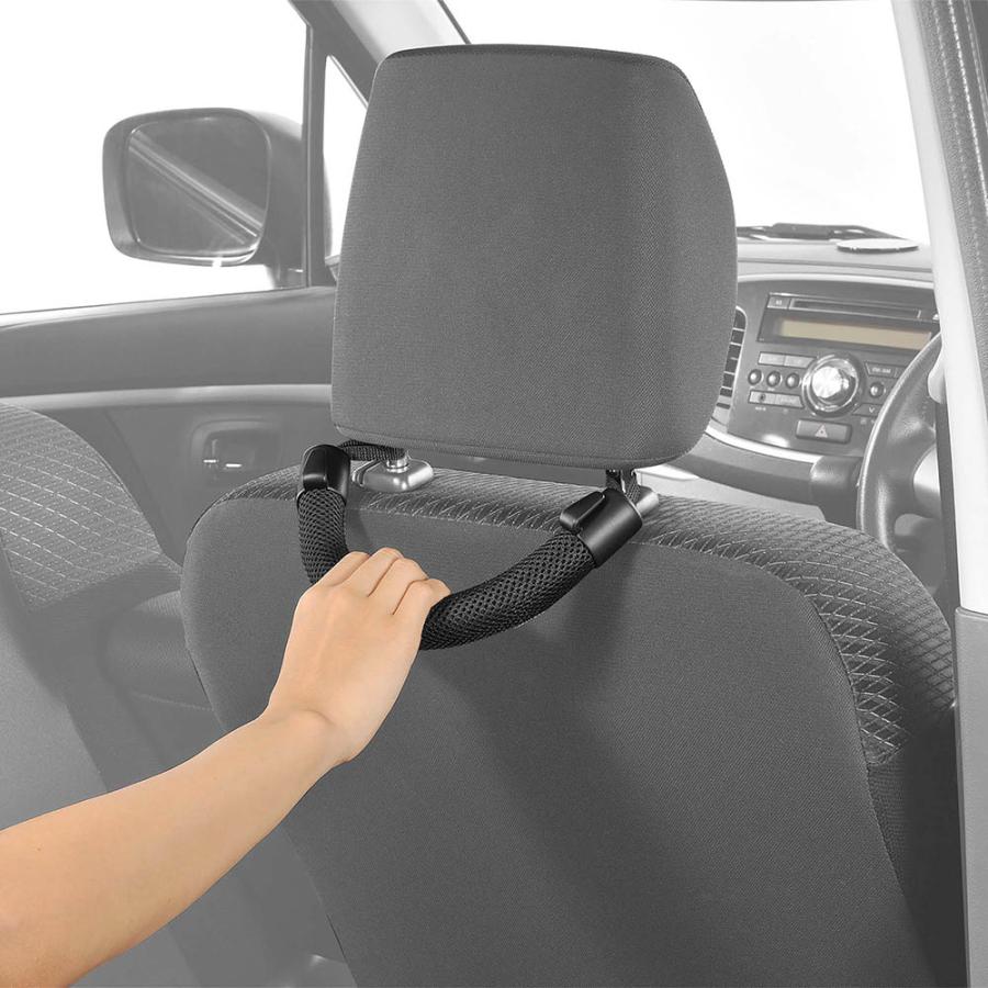 車用 手すり 車 カーメイト CD28 グリップ さらさらタイプ ブラック 後部座席 介助 安心 carmate (P07) | カーメイト | 14