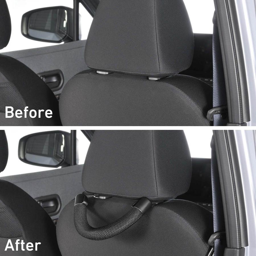 車用 手すり 車 カーメイト CD28 グリップ さらさらタイプ ブラック 後部座席 介助 安心 carmate (P07) | カーメイト | 12