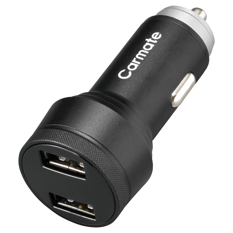 車 バッテリーチェッカー 12v シガーソケット CT784 バッテリーチェッカー2 usb 2連 2口 usbポート carmate (R80)(P05) | カーメイト | 08