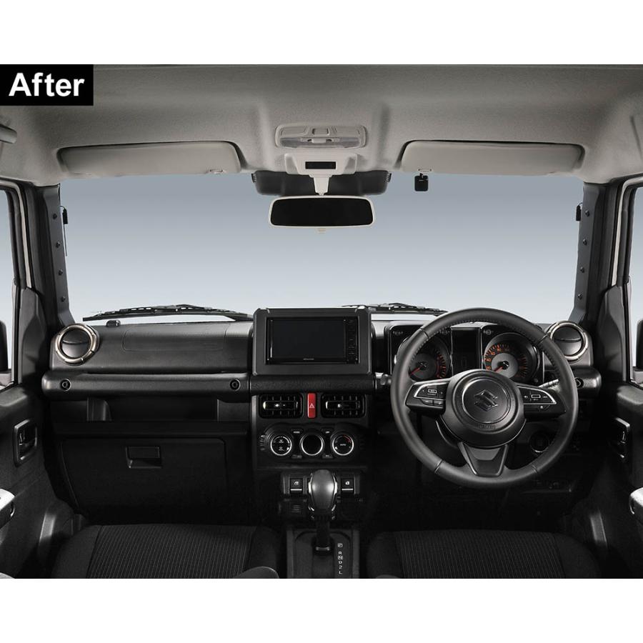 ジムニー専用 Aピラーカバー 運転席側/助手席側セット CX530K スズキ ジムニー jb64 シエラ jb74 ノマド jc74 専用 内装 jimny carmate (P05)(R80)の画像