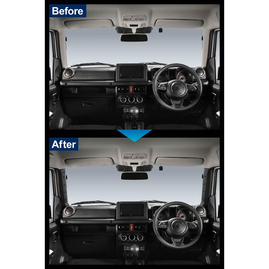 ジムニー専用 Aピラーカバー 運転席側/助手席側セット CX530K スズキ ジムニー jb64 シエラ jb74 ノマド jc74 専用 内装 jimny carmate (P05)(R80)の画像