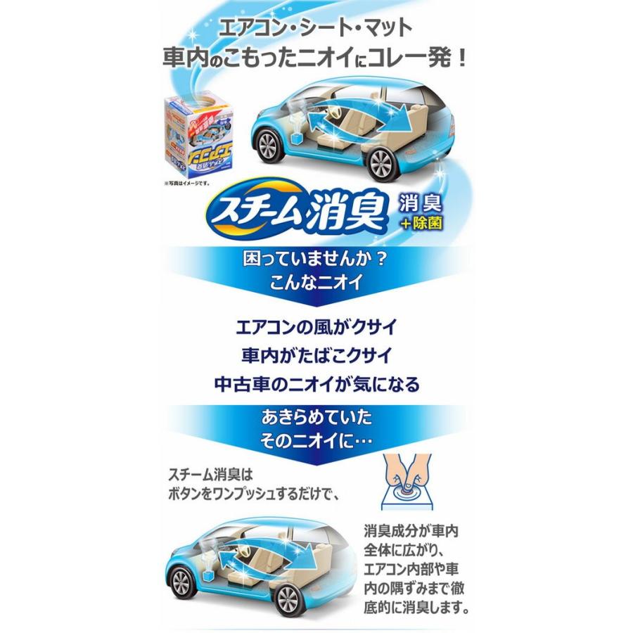 消臭剤 車 カーメイト D198 スチーム消臭 エアコン用 大型 アクアスカッシュ 車の強力消臭剤 除菌 安定化二酸化塩素 Carmate D198 カーメイト 公式オンラインストア 通販 Yahoo ショッピング