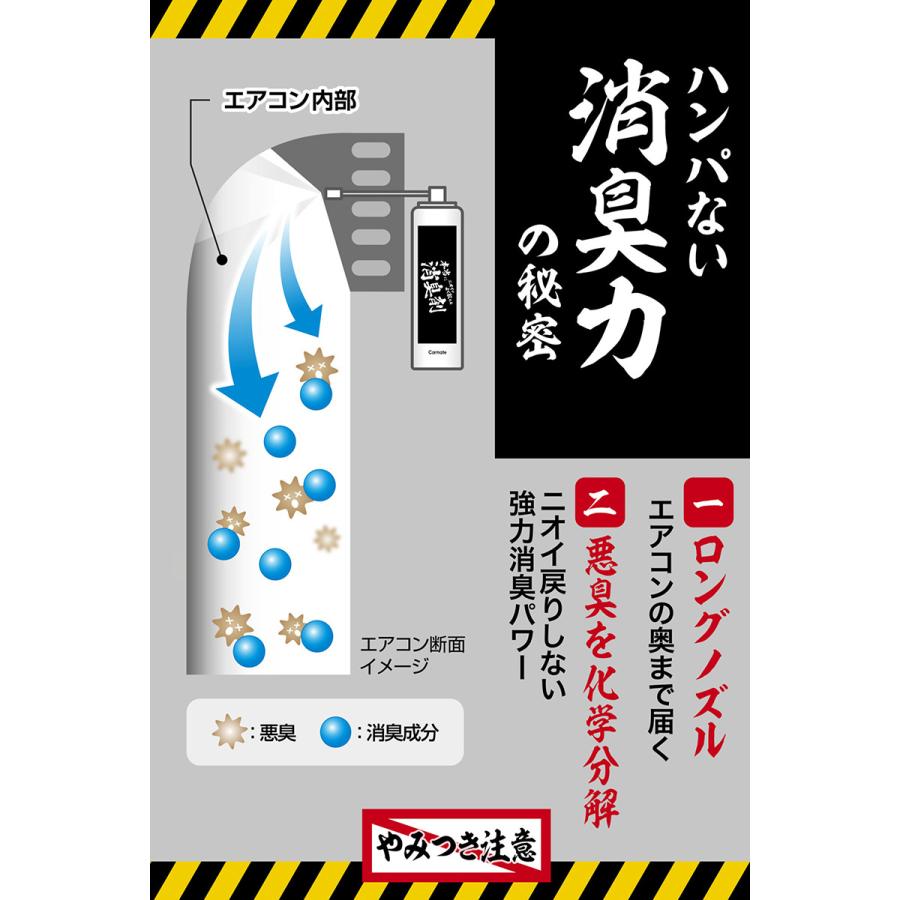 車 消臭剤 消臭スプレー 消臭 無香料 強力 D267 本当にニオイがよく取れる消臭剤 エアコン スプレー タイプ 無香 消臭 除菌 carmate (R80) | カーメイト | 02