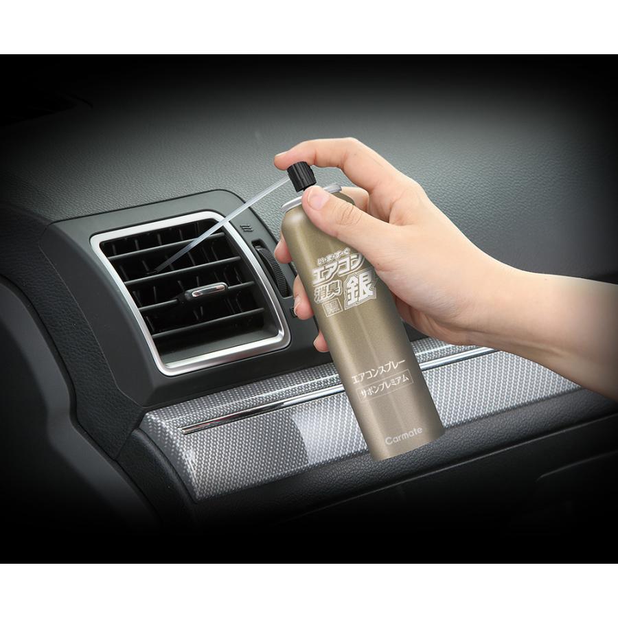 カーメイト（CARMATE） 車 消臭剤 D294 超強力エアコンスプレー消臭 銀