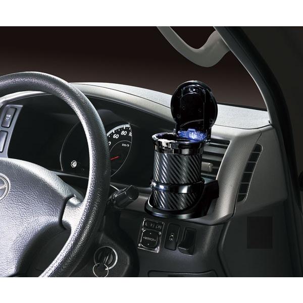 カーメイト 車 灰皿 DZ186 愛煙缶プレミアム（Premium）カーボン