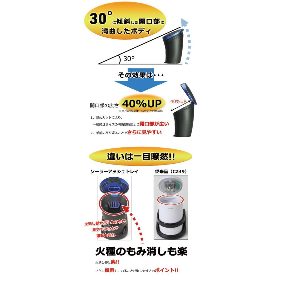 カーメイト（CARMATE） 灰皿 車 もみ消しやすい DZ276 ソーラー