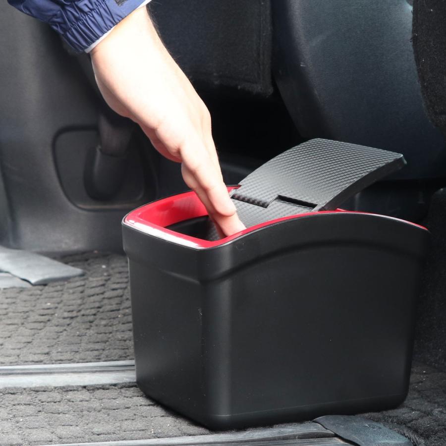 カーメイト（CARMATE） 車 ゴミ箱 DZ309 おもり付ゴミ箱 カーボン調