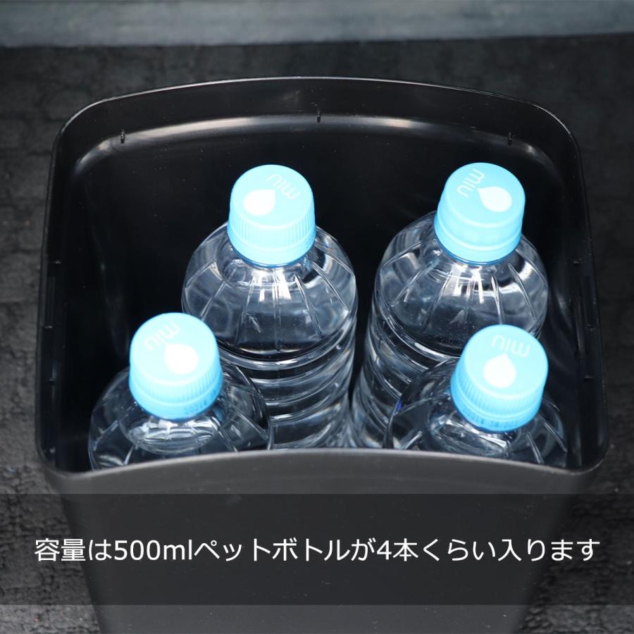 車 ゴミ箱 カーメイト DZ366 おもり付ゴミ箱 L カーボン調 ブルー carmate (R80)｜carmate｜08