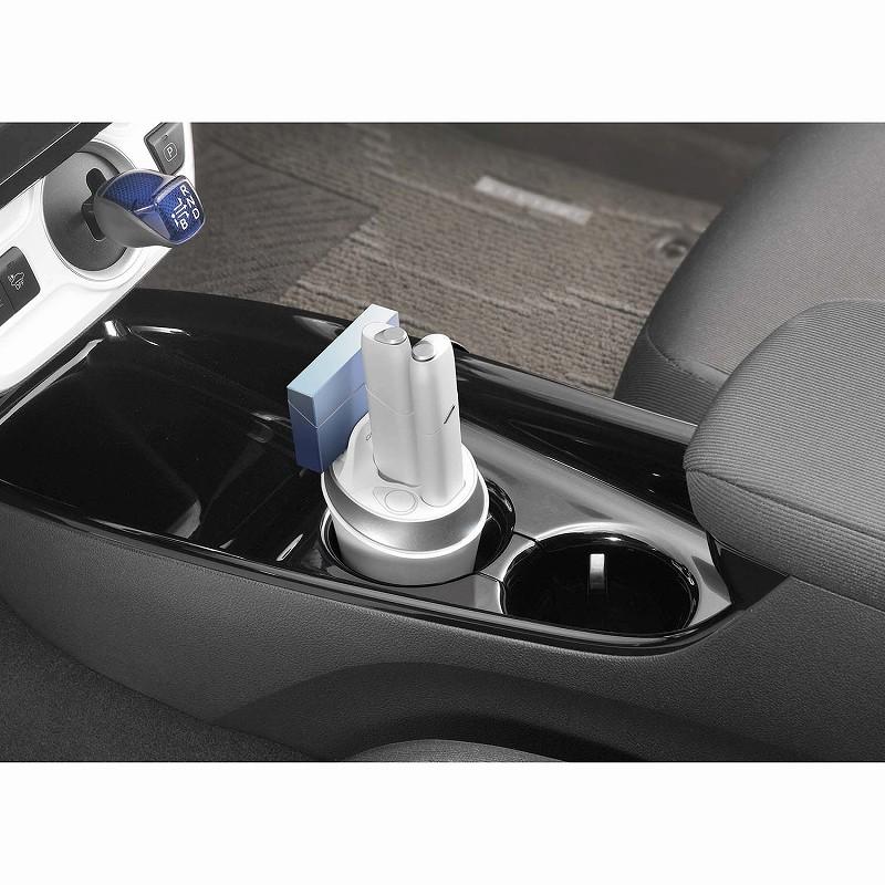 市場 Delamu 車用マルチ機能 充電器 Iqosduo対応 灰皿 アイコス3対応 Iqos3 車載