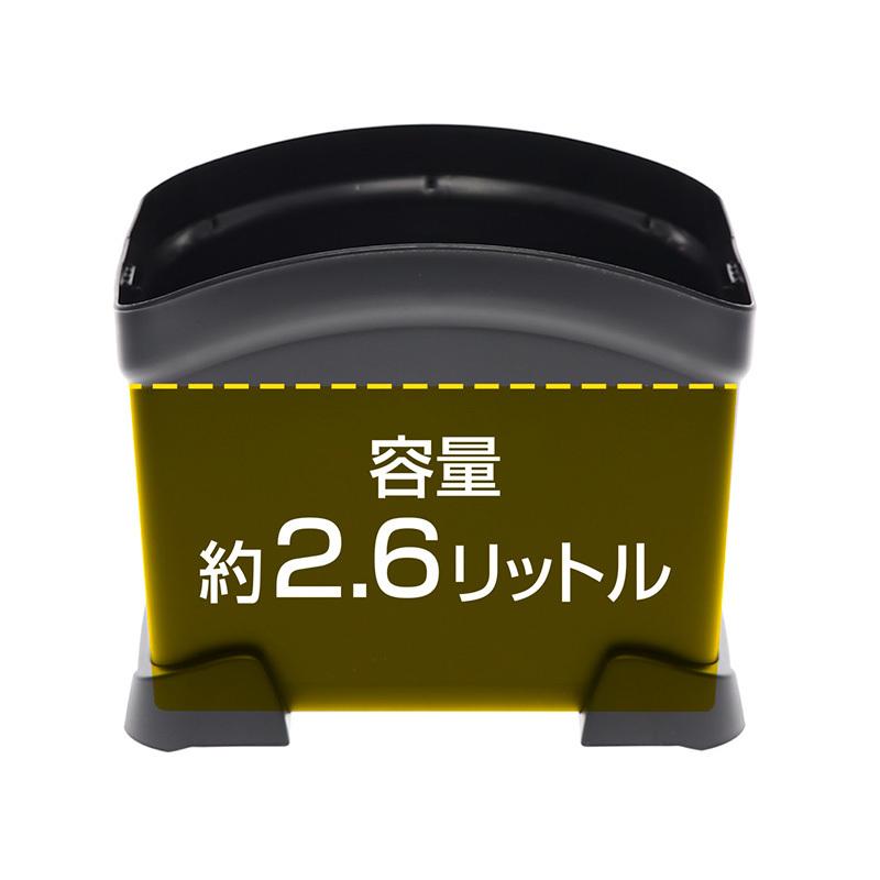 車 ゴミ箱 カーメイト DZ572 サポーター付 ゴミ箱 カーボン調 ブラック おもり付き より倒れない 車用 ごみ箱 ダストボックス カー用品 carmate (R80)(P05) | カーメイト | 05