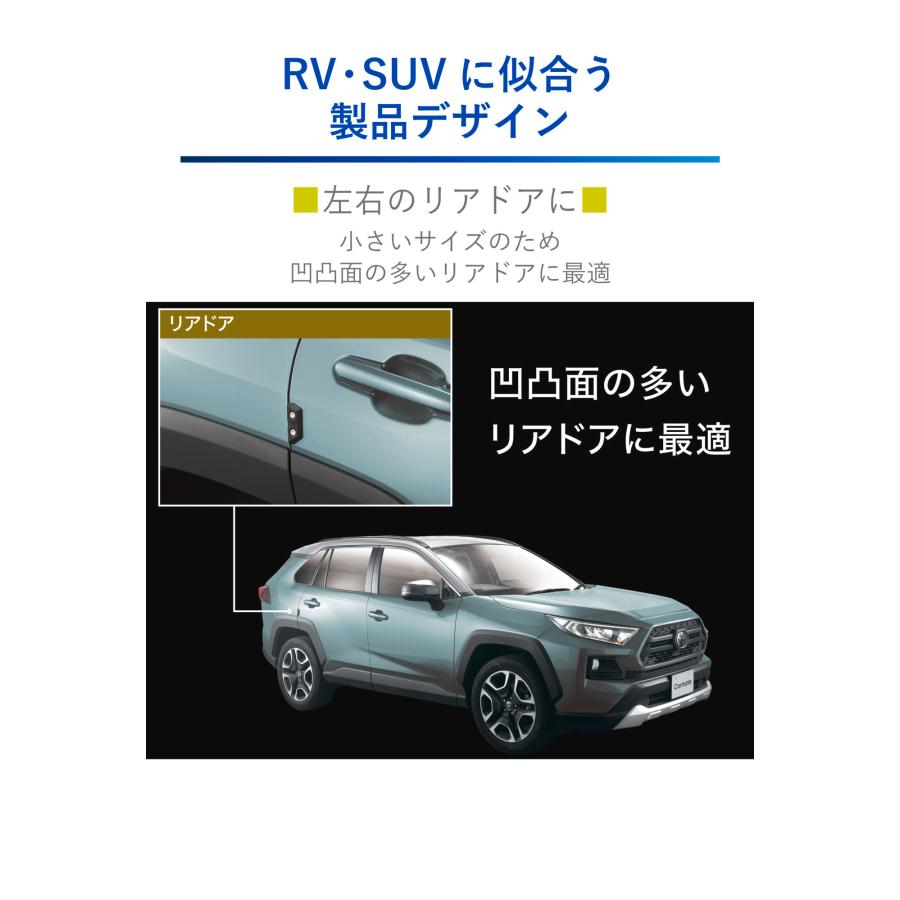 車 ドアガード ドアモール ドアガードプロテクター DZ577 ドアガードクロス SSサイズ 2個入り RV車 SUV車 carmate (R80)(P05) | カーメイト | 02