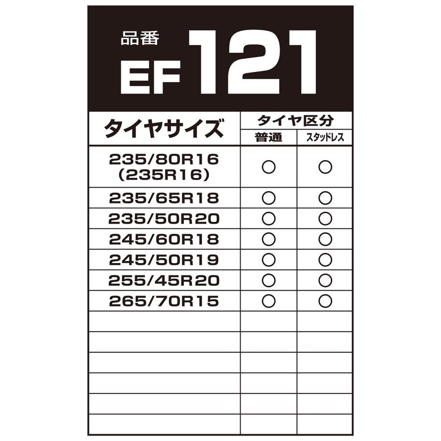 バイアスロン（公式）正規品 EF121 タイヤチェーン 非金属 カーメイト バイアスロン イージーフィット EZ×FIT 日本製 国内メーカー アイスバーン 2026-2027 | バイアスロン | 01