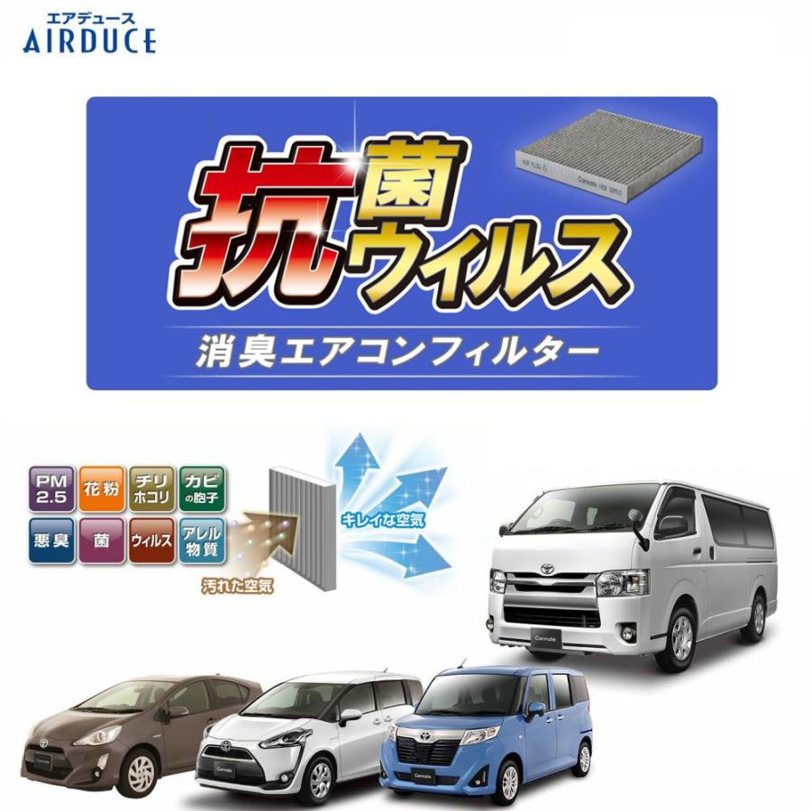 カーメイト Fd T04v 抗菌抗ウイルス消臭エアコンフィルター車 エアコンフィルター 花粉 カビ 除去 トヨタ アクア シエンタ ハイエース ハリアー ルーミー カーメイト 公式オンラインストア 通販 Paypayモール