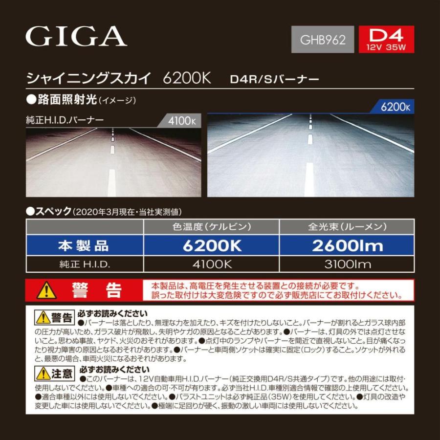 カーメイト（CARMATE） 日本製 車 HID D4R D4S GHB962 シャイニング