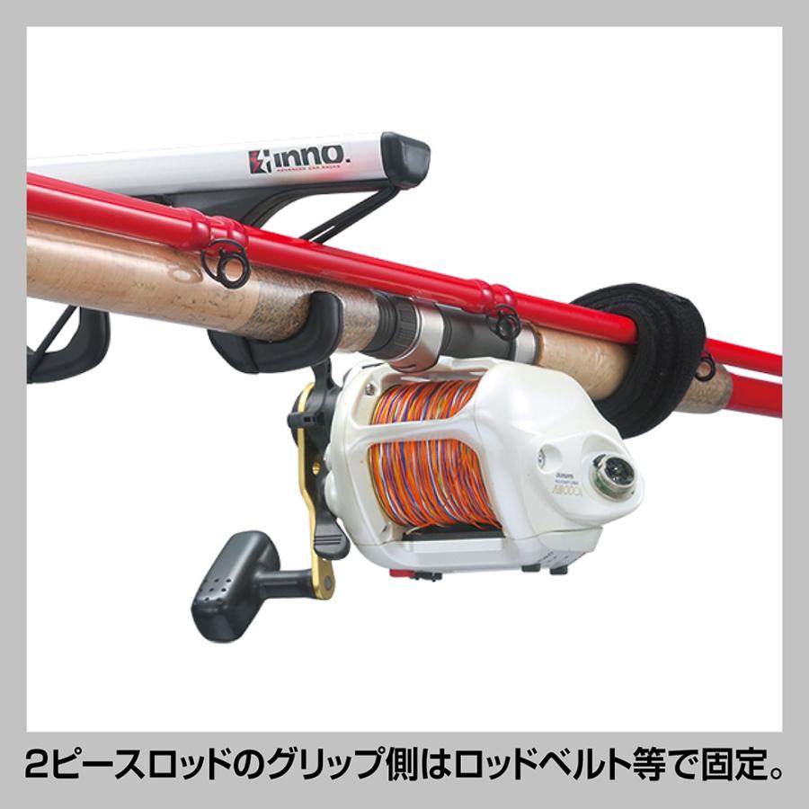 ロッドホルダー　７連　引き取り限定 カーメイト(CAR MATE) (ナチュラム限定)ロッドホルダーG Jフック7 積載