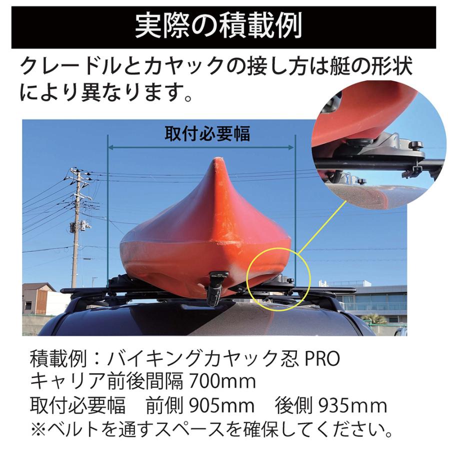 INNO カヌー カヤック 積載 車 ルーフキャリア INA452JP ノンスリップ