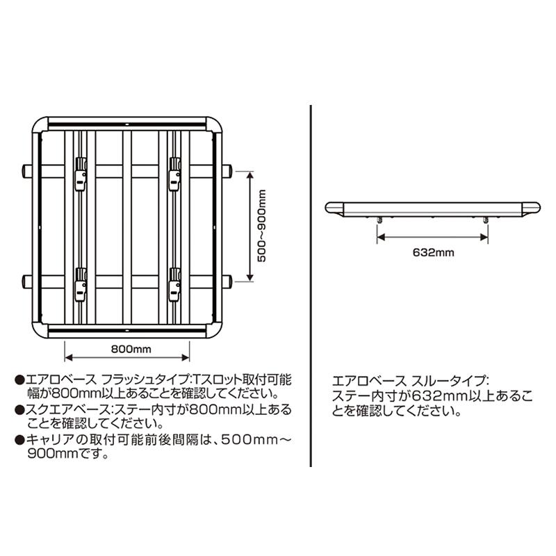 ルーフラック 車 キャンプ INNO キャリア ラック INA515 ルーフデッキ 120 キャリア アルミボディ オーバーランダー ラック RAV4 SUV ミニバン carmate (P07)｜carmate｜12