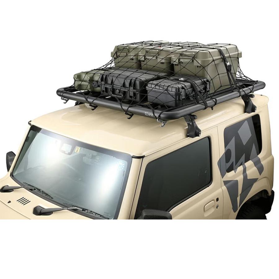 <価格52020円>ina520ルーフラック INNO 車 ルーフラック INA520 ルーフデッキ 140 幅1400mm×1400mm サビ
