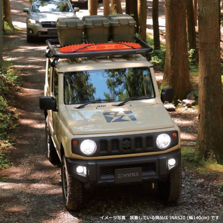 値下【おまけ付】ルーフキャリア inno140cm INA520+IOP52 8個 INA520