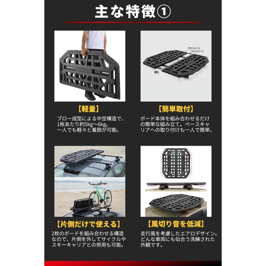 INNO 車 ルーフラック INA521BK ルーフボード 110BK 幅1400mm×1100mm