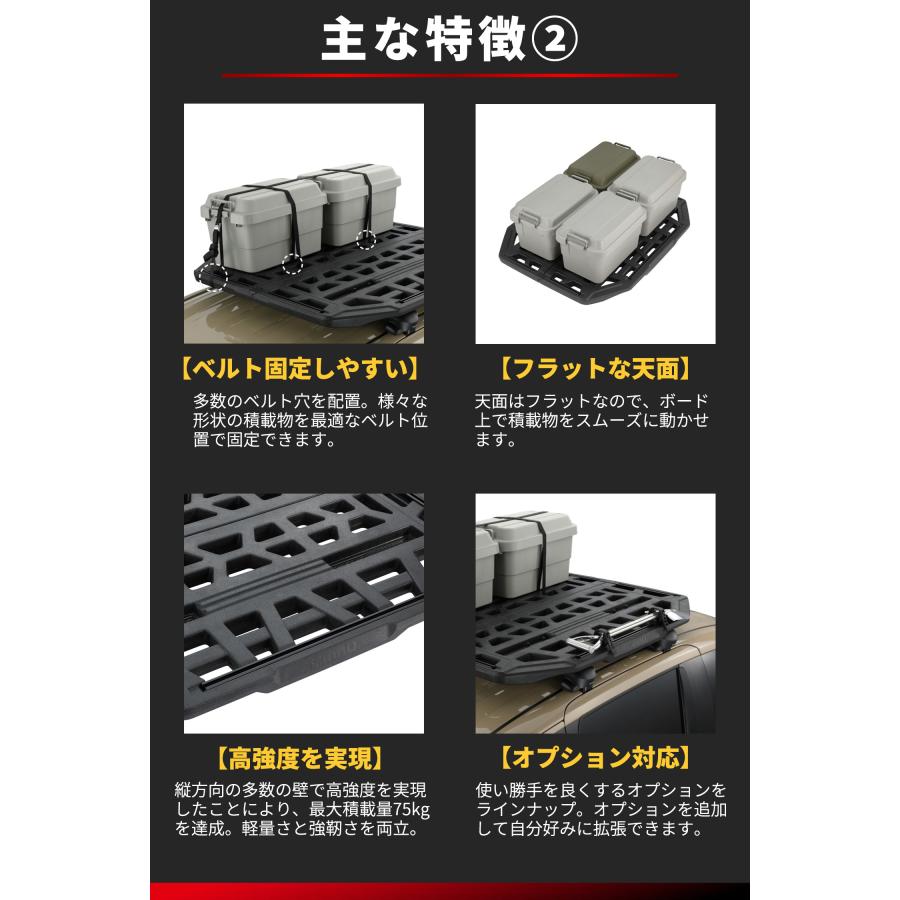 INNO 車 ルーフラック INA523BK ルーフボード 130BK 幅1400mm×1300mm