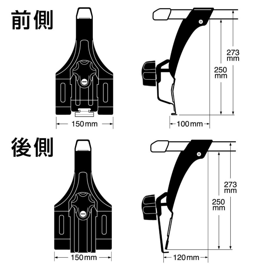 カーメイト（CARMATE） INNO 公式ストア INNO INKD1K スクエアベース