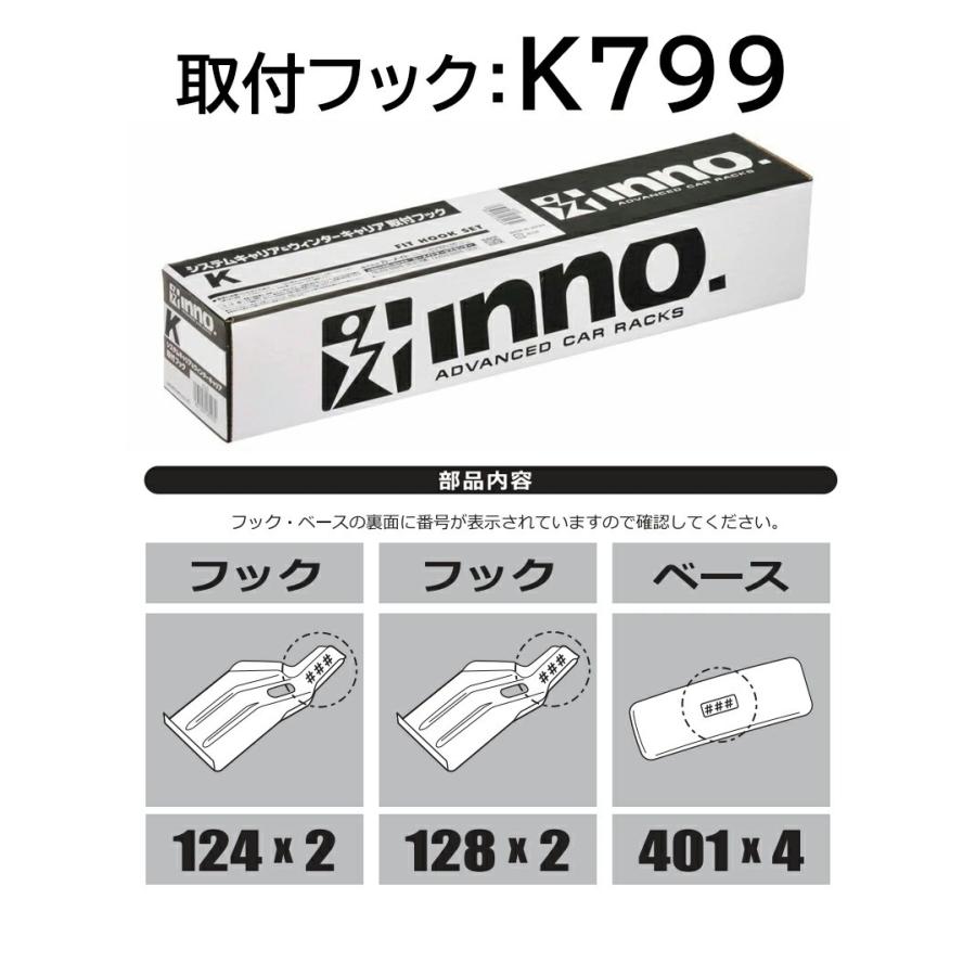 INNO ホンダ ヴェゼル RV3 RV4 RV5 RV6 車種別 ベースキャリアセット 