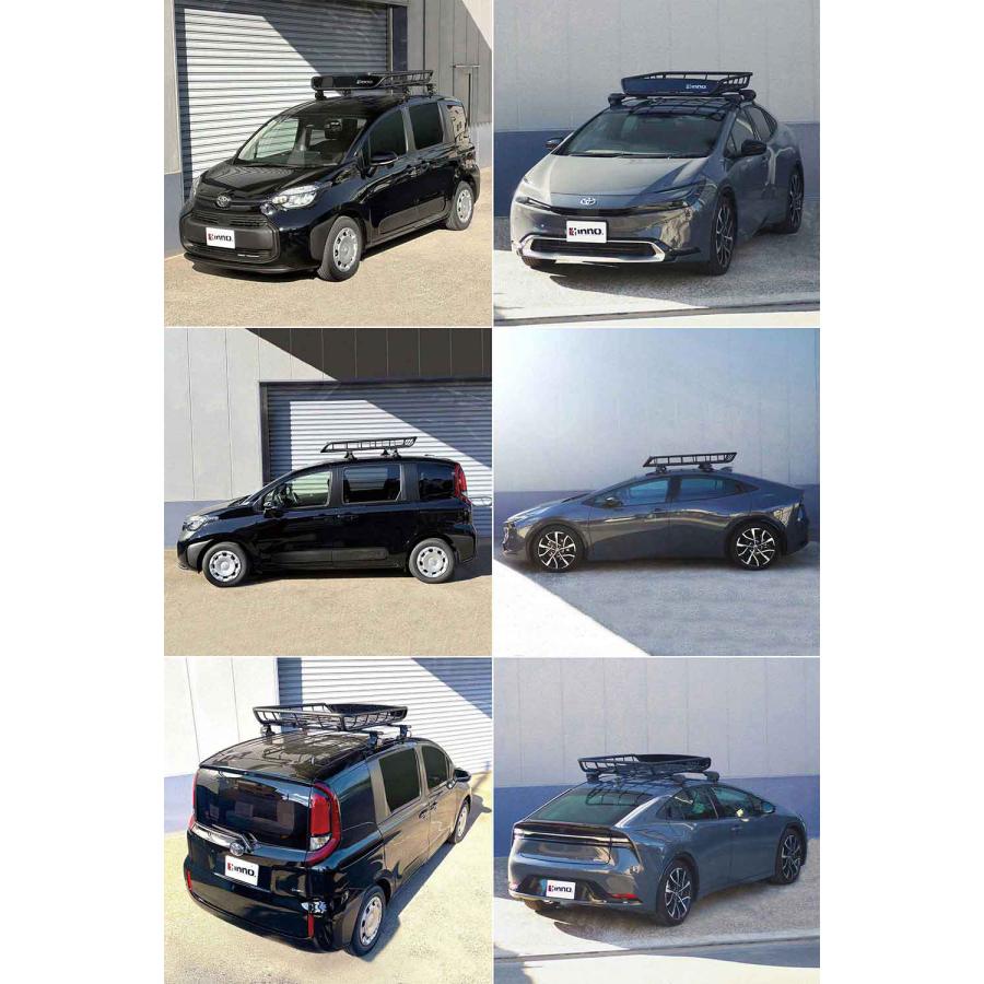 INNO 車 ルーフラック INT501BK ルーフバスケット 100 幅1400mm×1000mm 