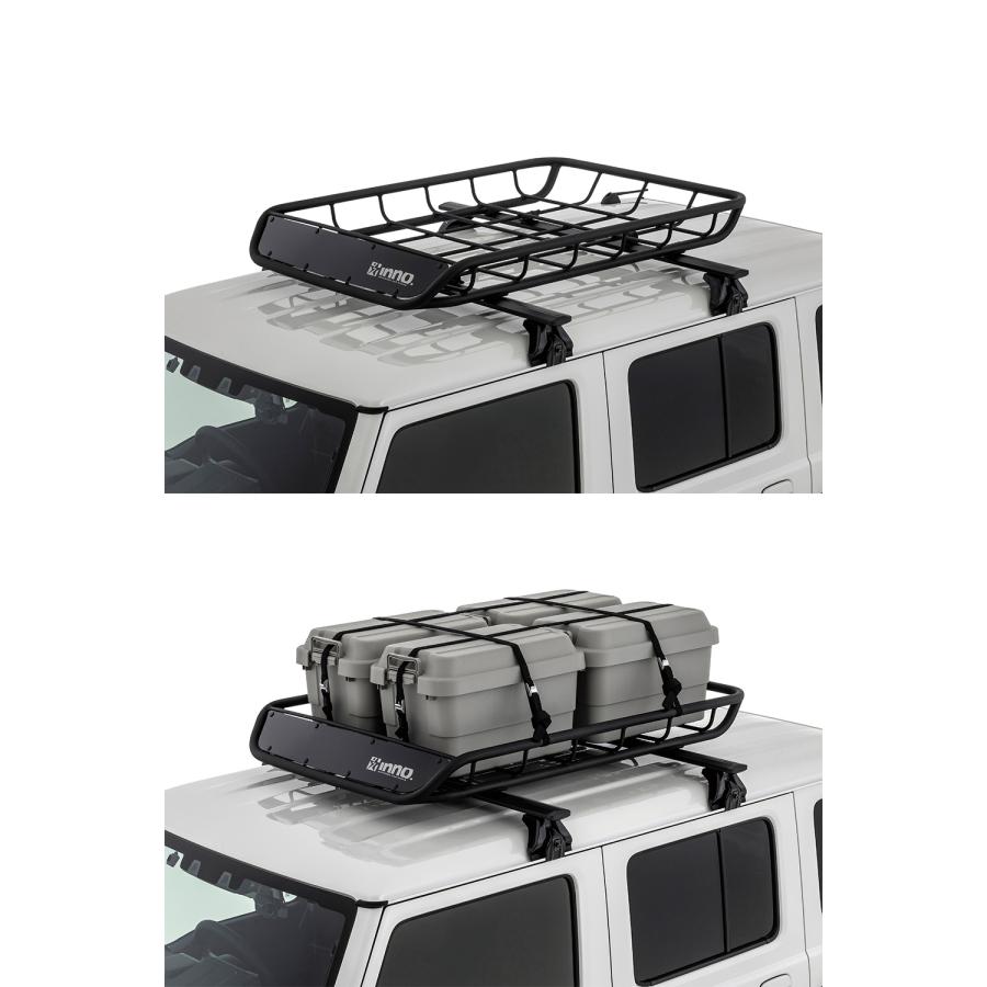 INNO 車 ルーフラック INT501BK ルーフバスケット 100 幅1400mm×1000mm